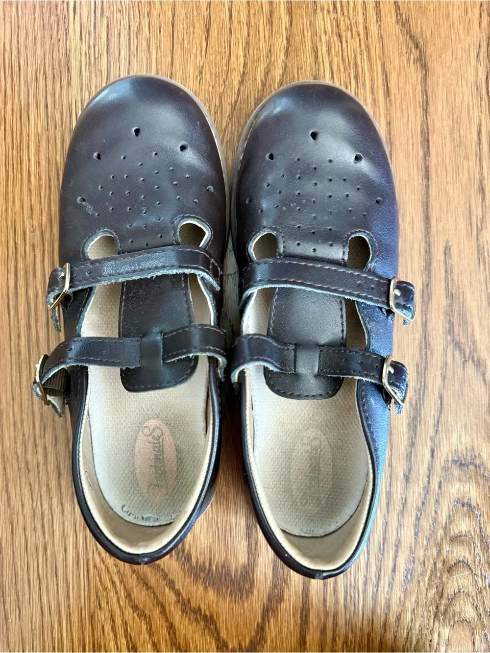 Classic Kids Brown Mary Jane Shoes by Footmates